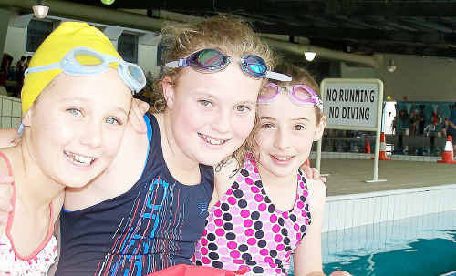Georgia Cullen, 11, with schoolmates Annelise Ryan, 10, and Hannah Duggan, 10. Georgia Cullen, 11, with schoolmates Annelise Ryan, 10, and Hannah Duggan, 10.